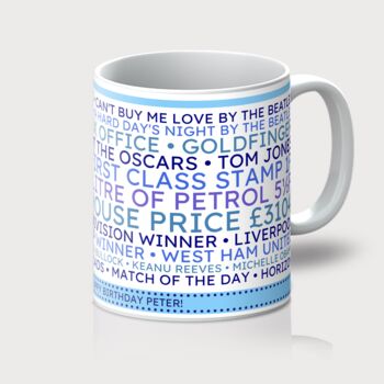 Personalised 60th Birthday Mug Gift 1964, 6 of 12