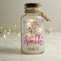 Unicorn LED Light Up Personalised Glass Jar, thumbnail 2 of 4