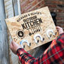 Personalised Outdoor Kitchen Sign With Hooks, thumbnail 5 of 9