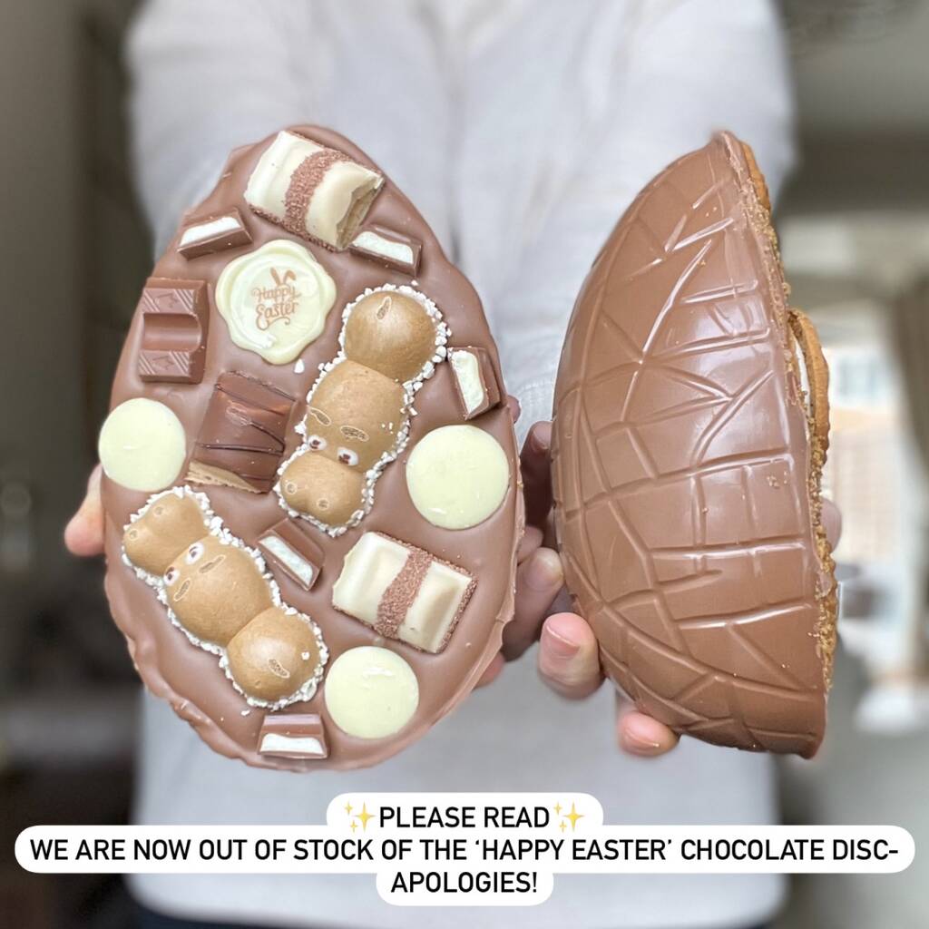 Stuffed Half Easter Egg By Choc Til You Drop