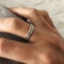Handmade Hammered Silver Or Gold Kelsey Stacking Ring, thumbnail 6 of 9