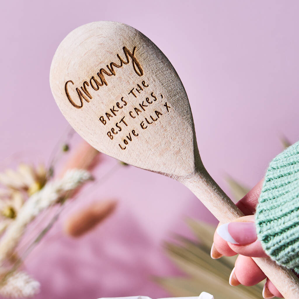 Granny / Grandma's Personalised Wooden Spoon