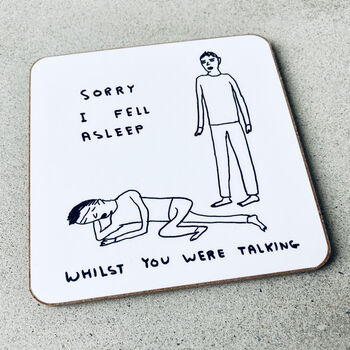 Fallen In To This Pudding David Shrigley Coaster, 3 of 4