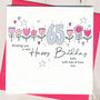 Personalised 60th Birthday Floral Card, thumbnail 2 of 2
