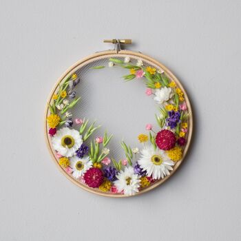 Olga Prinku Dried Floral Embroidery Hoop Kit No.Two, 3 of 5