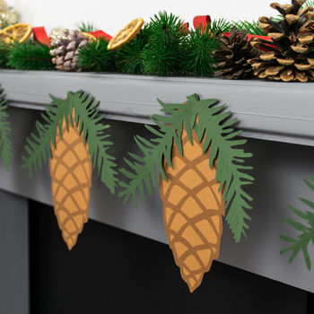 Pinecone And Spruce Christmas Bunting, 2 of 2