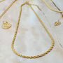 18k Gold Plated Hawser Chain Necklace, thumbnail 4 of 6