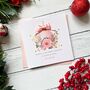 Handmade Pink Bauble Christmas Card, thumbnail 3 of 7