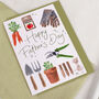Vegetable Patch Gardening Father's Day Greeting Card, thumbnail 2 of 3