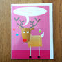 Personalised Bubble Reindeer Card, thumbnail 1 of 2