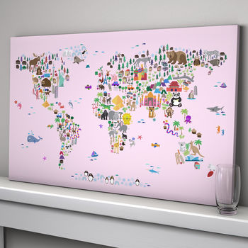 Animal World Map Print, 7 of 9