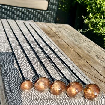 Glass And Copper Garden Stake, 4 of 6