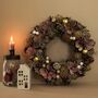 Pink And Gold Glittery Pinecone Wreath, thumbnail 2 of 8