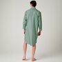 Men's 'Green Flash' Stripe Crisp Cotton Nightshirt, thumbnail 3 of 4