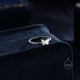 Minimalist Butterfly Ring In Sterling Silver, thumbnail 4 of 11