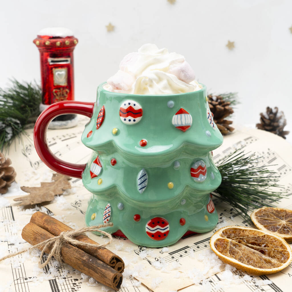 Christmas Tree Snack Mug With Gift Box, 1 of 8