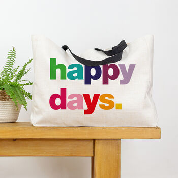Happy Days Oversized Tote Bag, 4 of 5