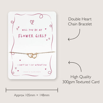 Pink Will You Be My Bridesmaid Bridal Proposal Bracelet, 5 of 5