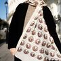 Bunny Rabbits Print Scarf In Personalised Gift Box, thumbnail 4 of 6