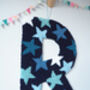 Navy And Blue Star Decorative Letter, thumbnail 2 of 7