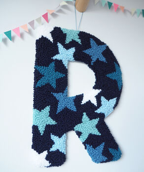 Navy And Blue Star Decorative Letter, 2 of 7