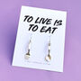Fork And Spoon Silver Drop Earrings, thumbnail 1 of 3