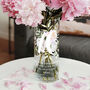 Any Age Milestone Birthday Watercolour Flowers Glass Vase, thumbnail 2 of 6