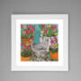 'Chicken And Tulips' Print, thumbnail 2 of 3