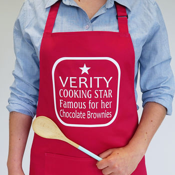 Personalised Baking Star Apron, 2 of 6