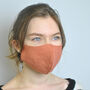 Linen Face Mask, thumbnail 4 of 5