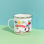 Children's Personalised Penguin Enamel Mug, thumbnail 7 of 11