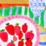 Strawberries Still Life Art Print Watercolour Poster, thumbnail 5 of 6