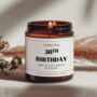 Rude 30th Birthday Gift Funny Candle Thirty Club, thumbnail 1 of 7