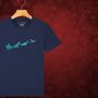 Dinosaur Sleigh Kids Christmas T Shirt, thumbnail 4 of 11