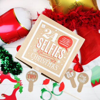24 Selfies To Christmas Advent Calendar Box, 3 of 12