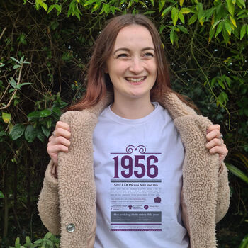 70th Birthday Gift T Shirt Of The Year 1956, 3 of 11