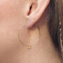 Large Hoop Earrings With Star Drops, thumbnail 2 of 3