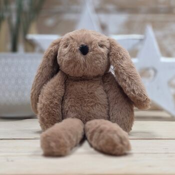 Cookie The Long Leg Dark Brown Bunny Soft Toy, 2 of 3