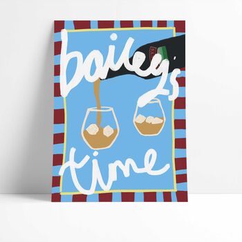 'Bailey's Time' Christmas Art Print, 2 of 5