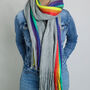 Rainbow Soft Snuggly Blanket Scarf, thumbnail 1 of 11