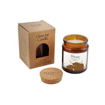 Brown Jar Candle • 'Home Is Where The Herd Is” • Highland Cow Gift • Scented Candle • Scented Candle • Country Home Décor • Family Gift, 2 of 2