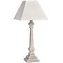 Taupe Bedside Table Lamp With Linen Shade 52cm Tall, thumbnail 4 of 5