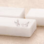 Arrow Stud Earrings, Sterling Silver Or Gold Plated, thumbnail 3 of 6