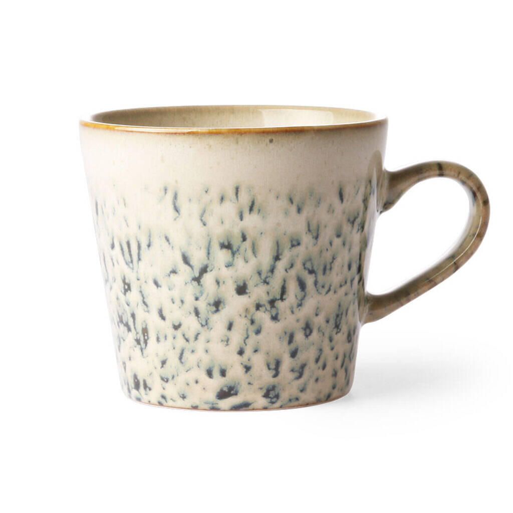 H Kliving 70's Ceramics Hail Cappuccino Mug, 1 of 3