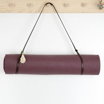 Genuine Leather Strap, Blanket Strap, Yoga Mat Carrier, 8 of 8