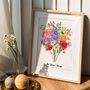 Personalised Birth Flower Family Print, thumbnail 3 of 12