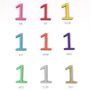 Colourful Wooden Number Birthday Card, thumbnail 3 of 3