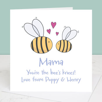 The Bee's Knees Personalised Mother's Day Card, 3 of 3