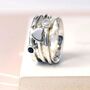 Personalised Sterling Silver Love Spinning Ring, thumbnail 3 of 12