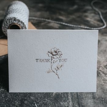Rose Thank You Card, 8 of 9